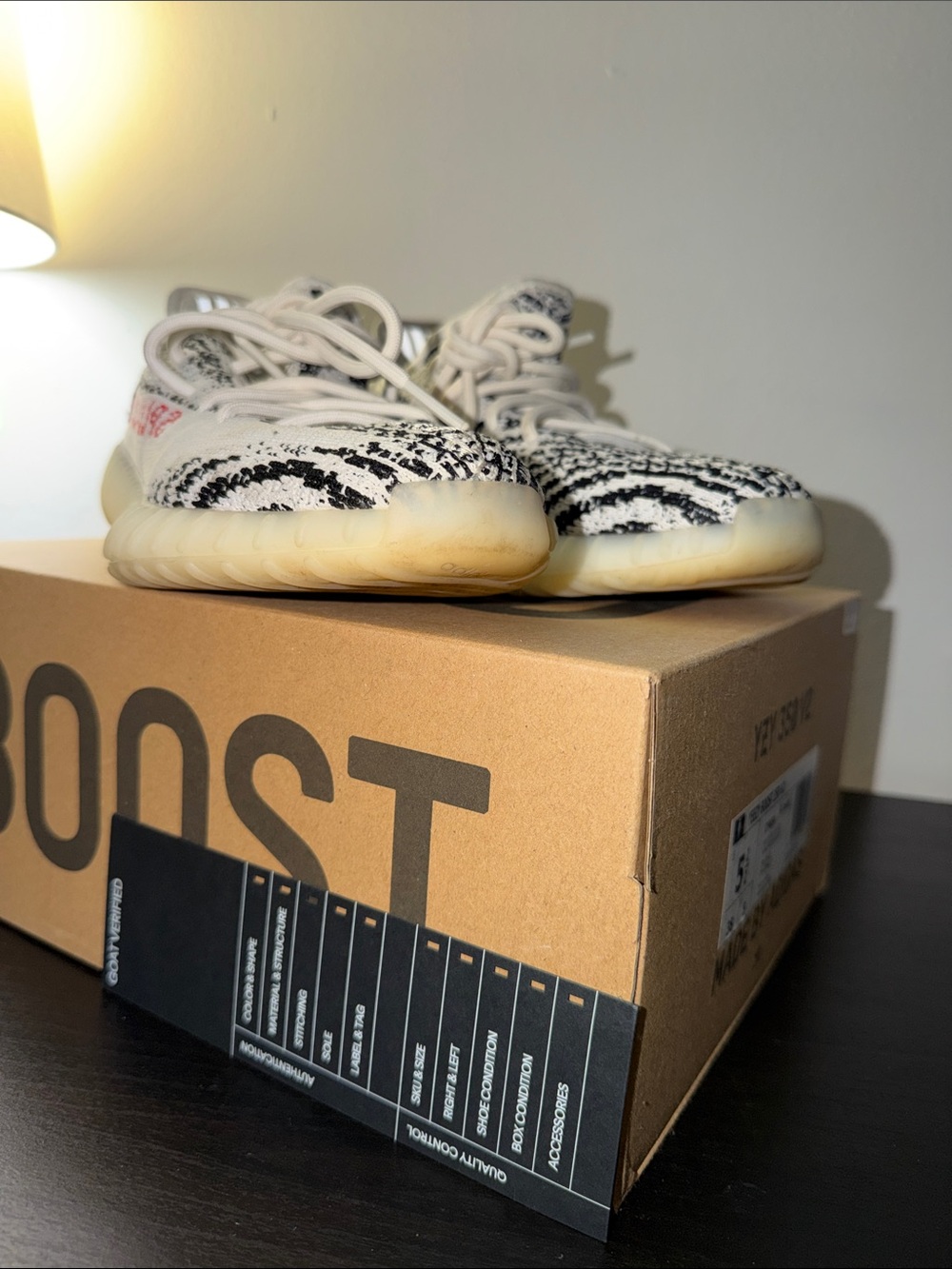 adidas Yeezy Boost 350 V2 Zebra - White/Black with Red Accent
